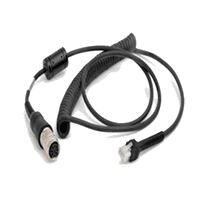 Bild von LS3408 RS232 Scanner Cable, Coiled, 9ft Extended, rugged amphenol connector